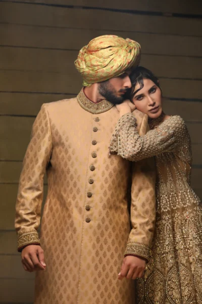 golden sherwani - Sherwani for Groom - Sherwani for Men