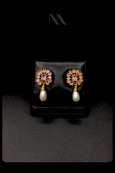 pearl drop earrings - jewellery by nauman arfeen