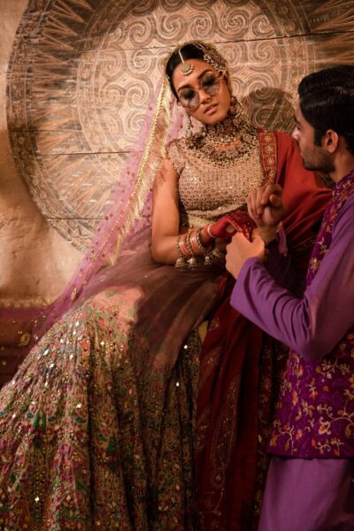 Purple bridal lehenga - Womens Bridal - pakistani bridal dresses- bridal lehenga