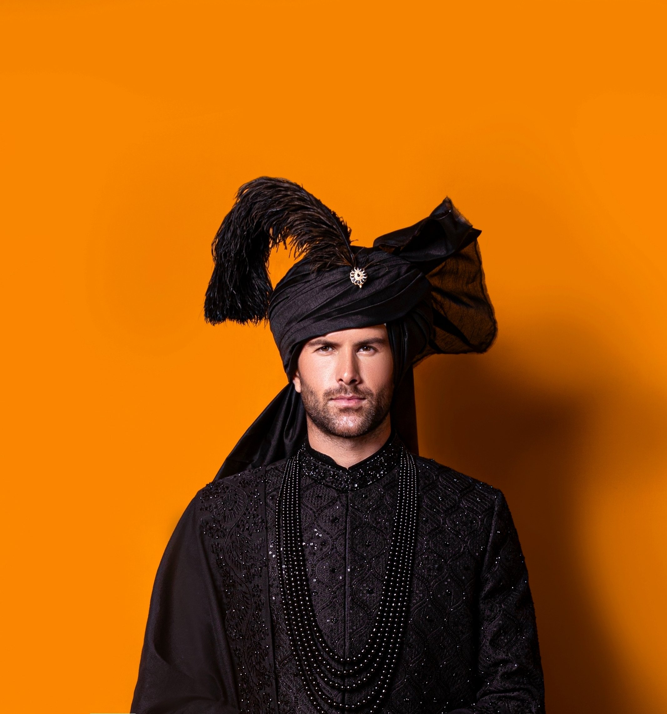 Black Sherwani black Sherwani - black sherwani for men - mens black sherwani - black sherwani for groom