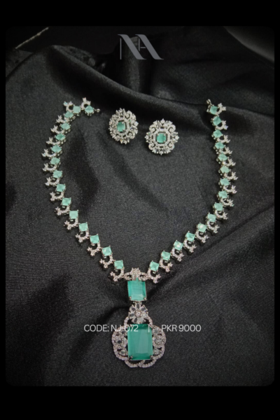 green necklace Set - Nauman Arfeen jewellery