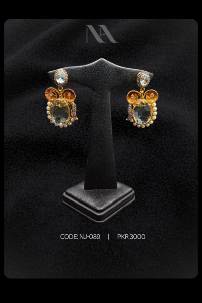 lustrous drop earrings