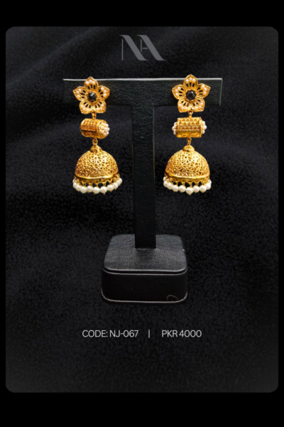 Floral jhumkas auman arfeen accessories