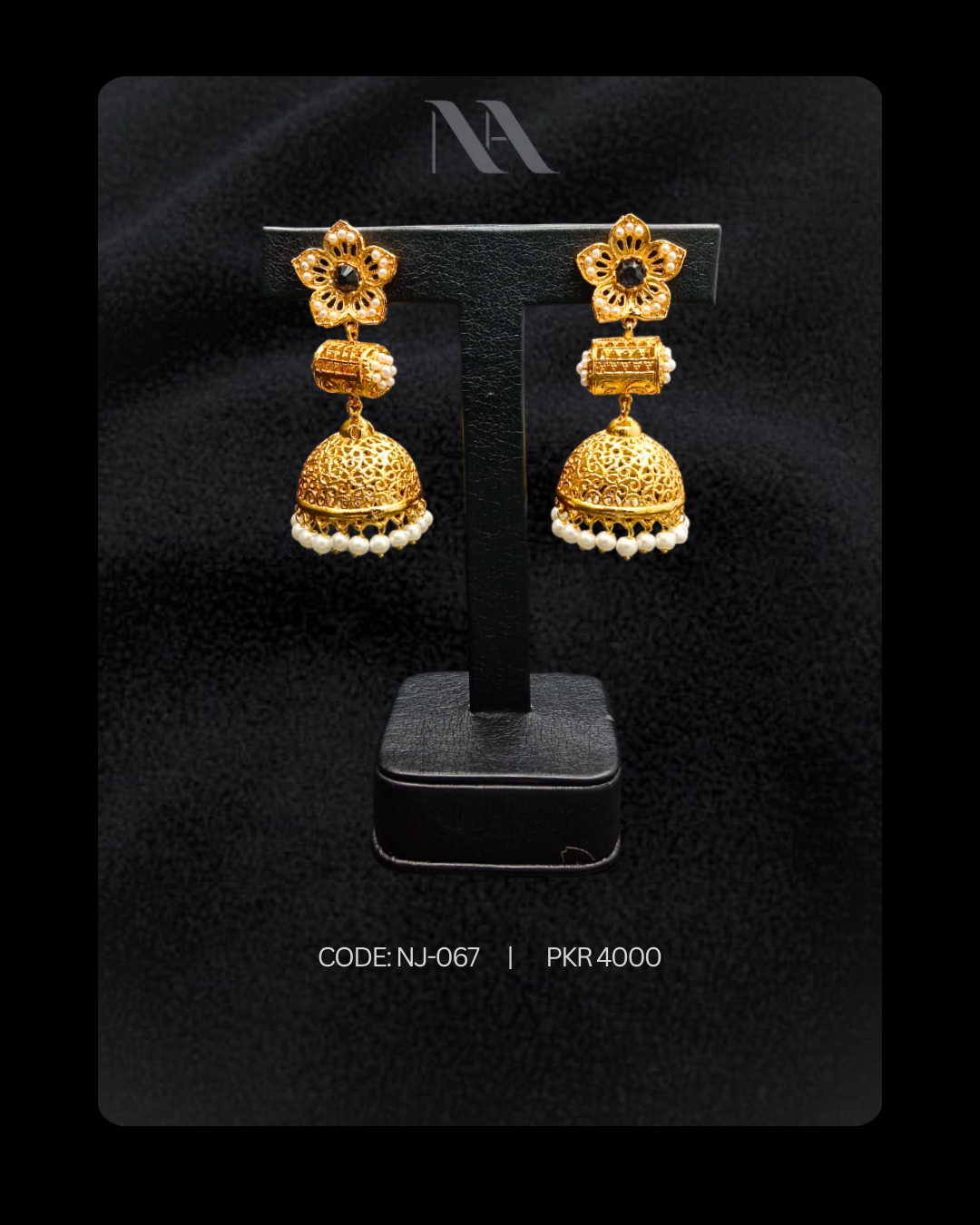 1000219667.png Floral jhumkas auman arfeen accessories