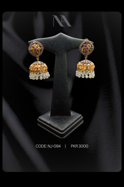 Classic jhumkay with intricate details