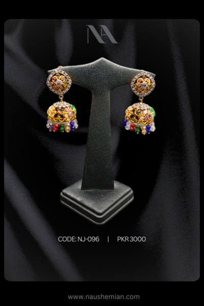 Classic jhumkay with intricate details