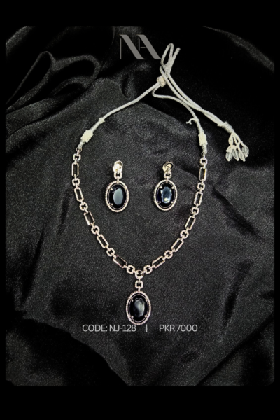 Sapphire Locket Set