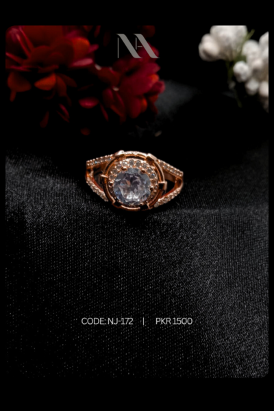 Crimson Glint Ring – Ruby and Diamond-Inspired Ring | Naushemian