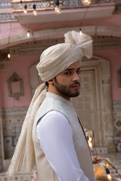 SOFT SHEEN EMBROIDERED WAISTCOAT – GROOM WAISTCOAT FOR WEDDINGS, NIKKAH & FESTIVE OCCASIONS