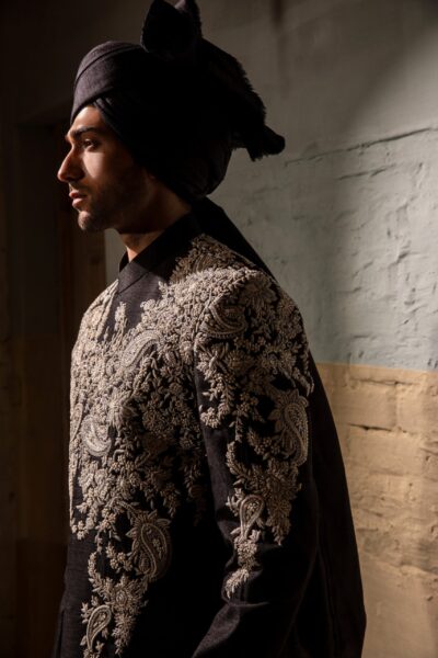 Imperium Lux Black Sherwani