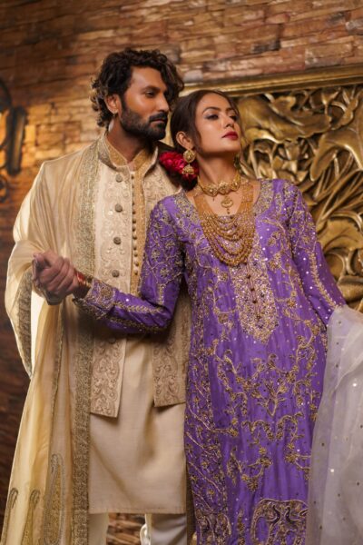 A regal prince coat infused with radiant embroidery, designed for grooms and grand celebrations. Tradition and elegance woven into one royal masterpiece