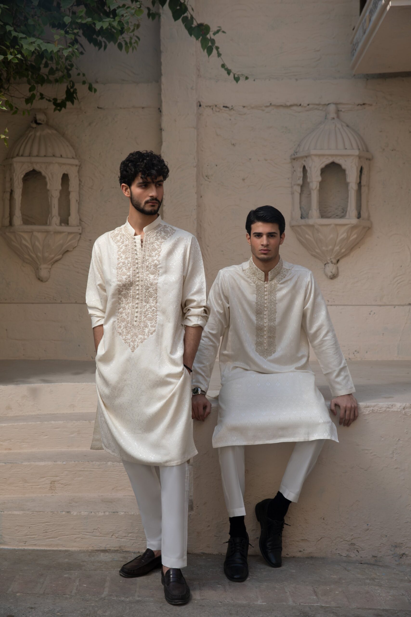 1000442066-scaled.jpg Ivory Kurta for Men, Cream Designer Kurta, Hand-Embellished Wedding Wear, Off-White Festive Outfit, Luxury Menswear 2026