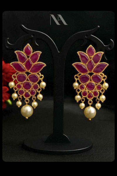 RUBY BLOSSOM EARRINGS