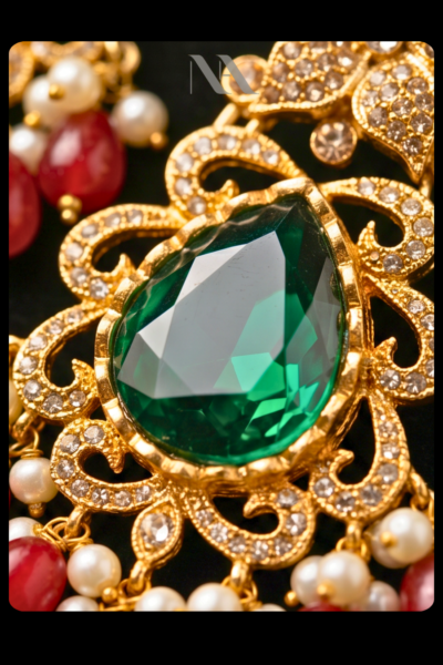 jewellery set 0- briadlset - necklace earrings tikka