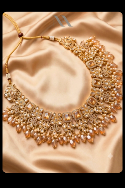 necklace jewellery set 0- briadlset - necklace earrings tikka