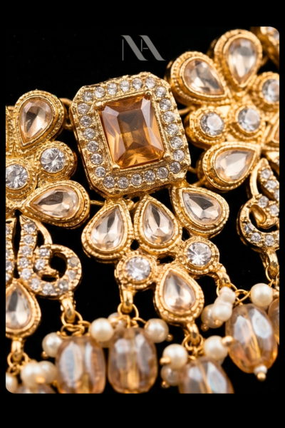 jewellery set 0- briadlset - necklace earrings tikka
