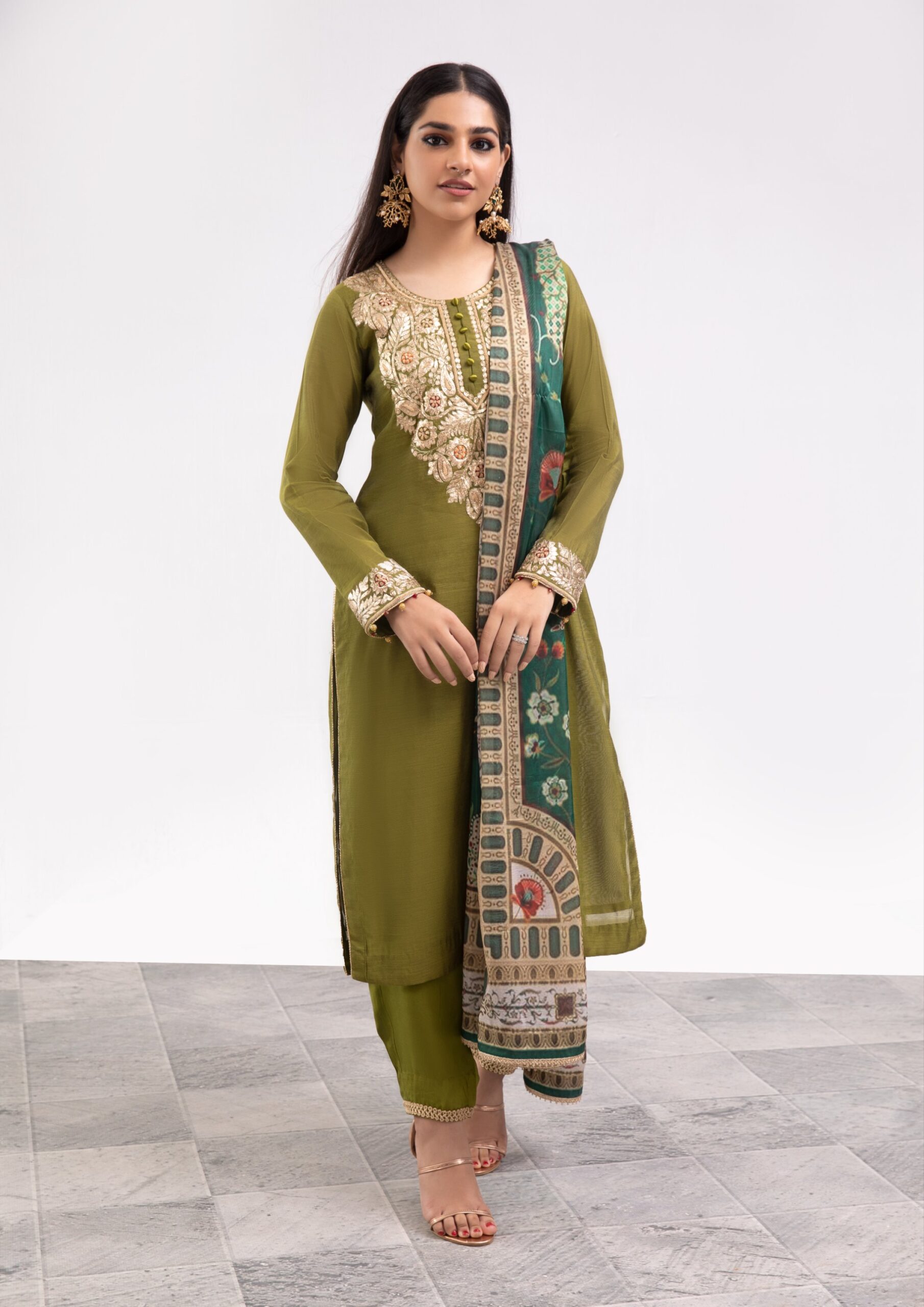1000536081-scaled.jpg Olive Radiance Ladies Dress - Latest Party Dresses for women