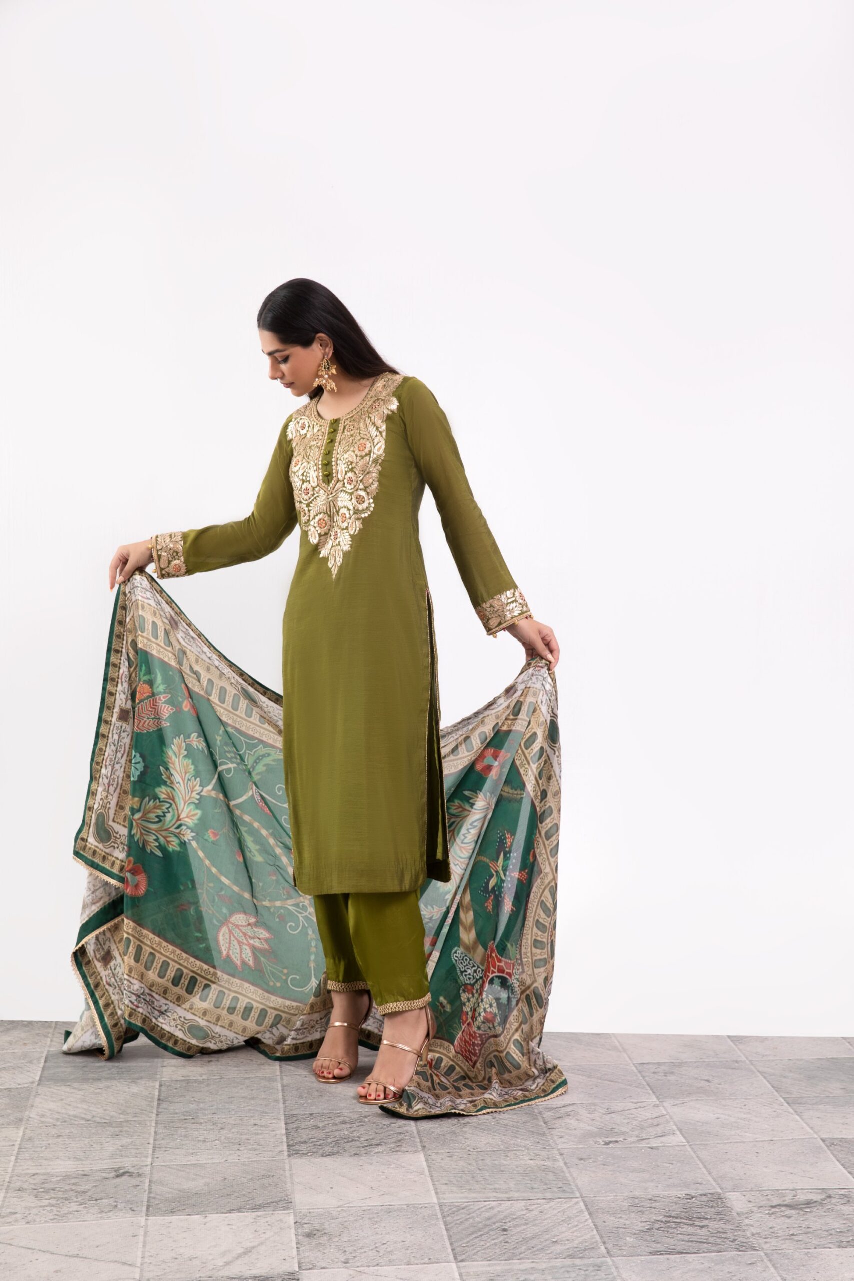 1000536082-scaled.jpg Olive Radiance Ladies Dress - Latest Party Dresses for women