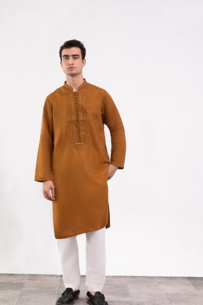 Mens Kurta - Bronze Grace Kurta for Men - Buy Online