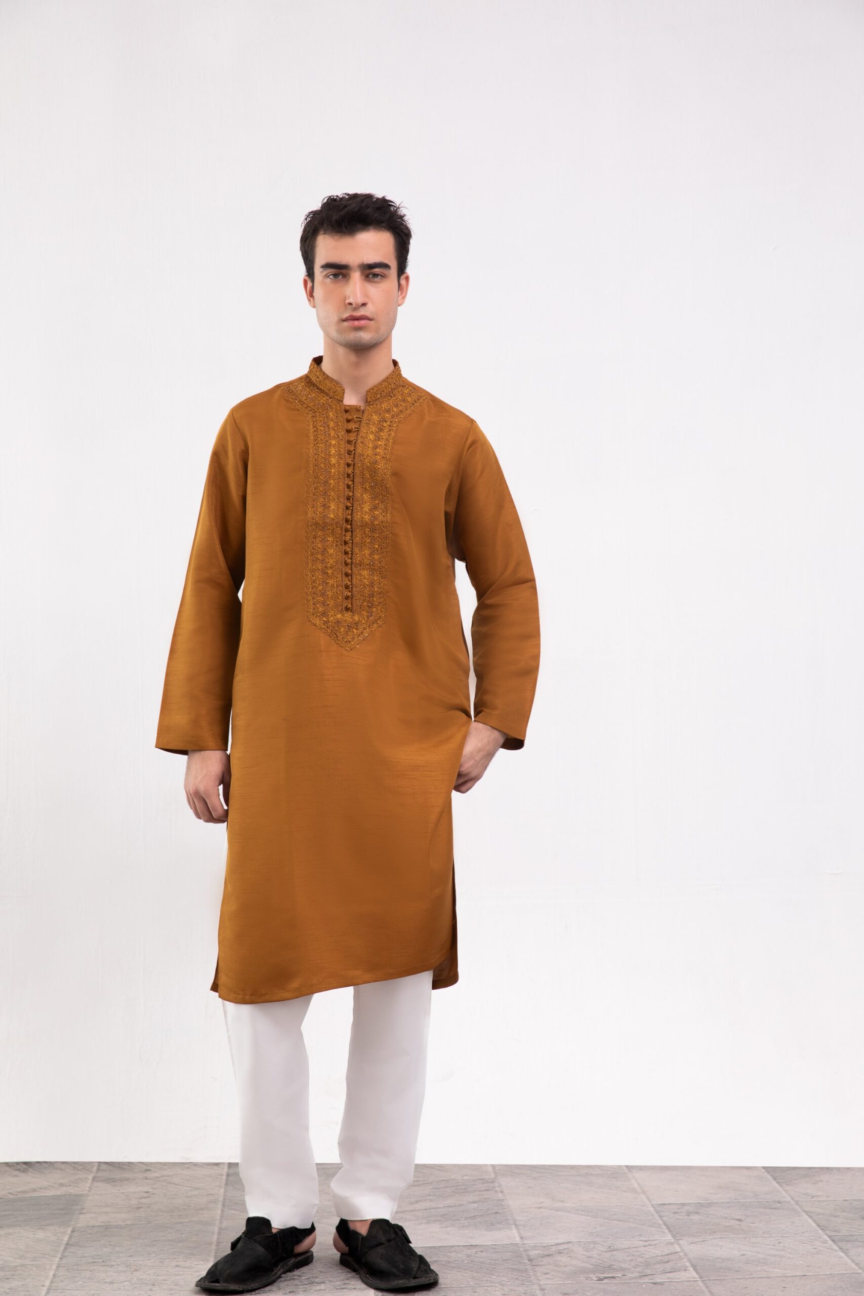 1000536125.jpg Mens Kurta - Bronze Grace Kurta for Men - Buy Online