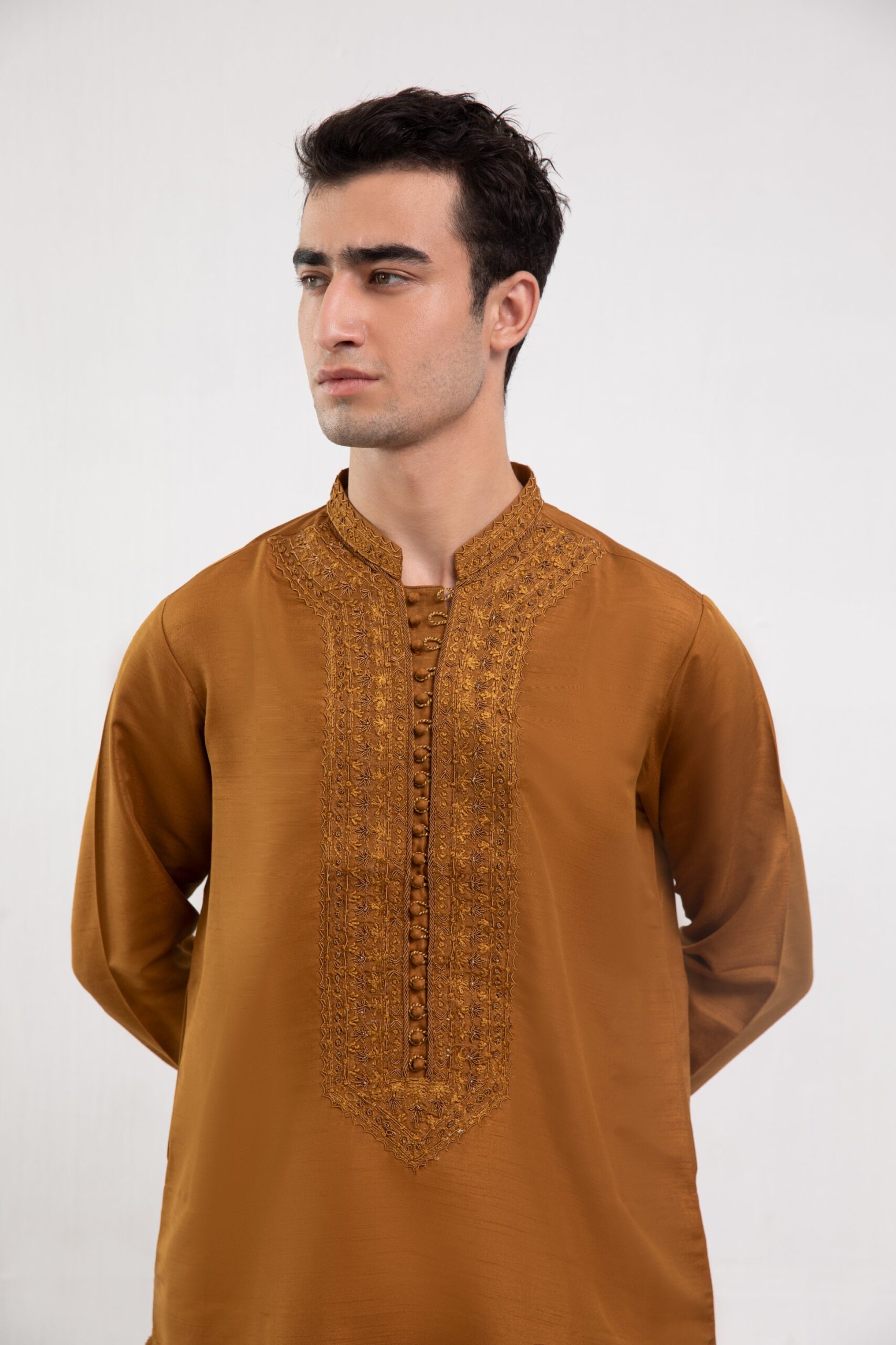 1000536129.jpg Mens Kurta - Bronze Grace Kurta for Men - Buy Online