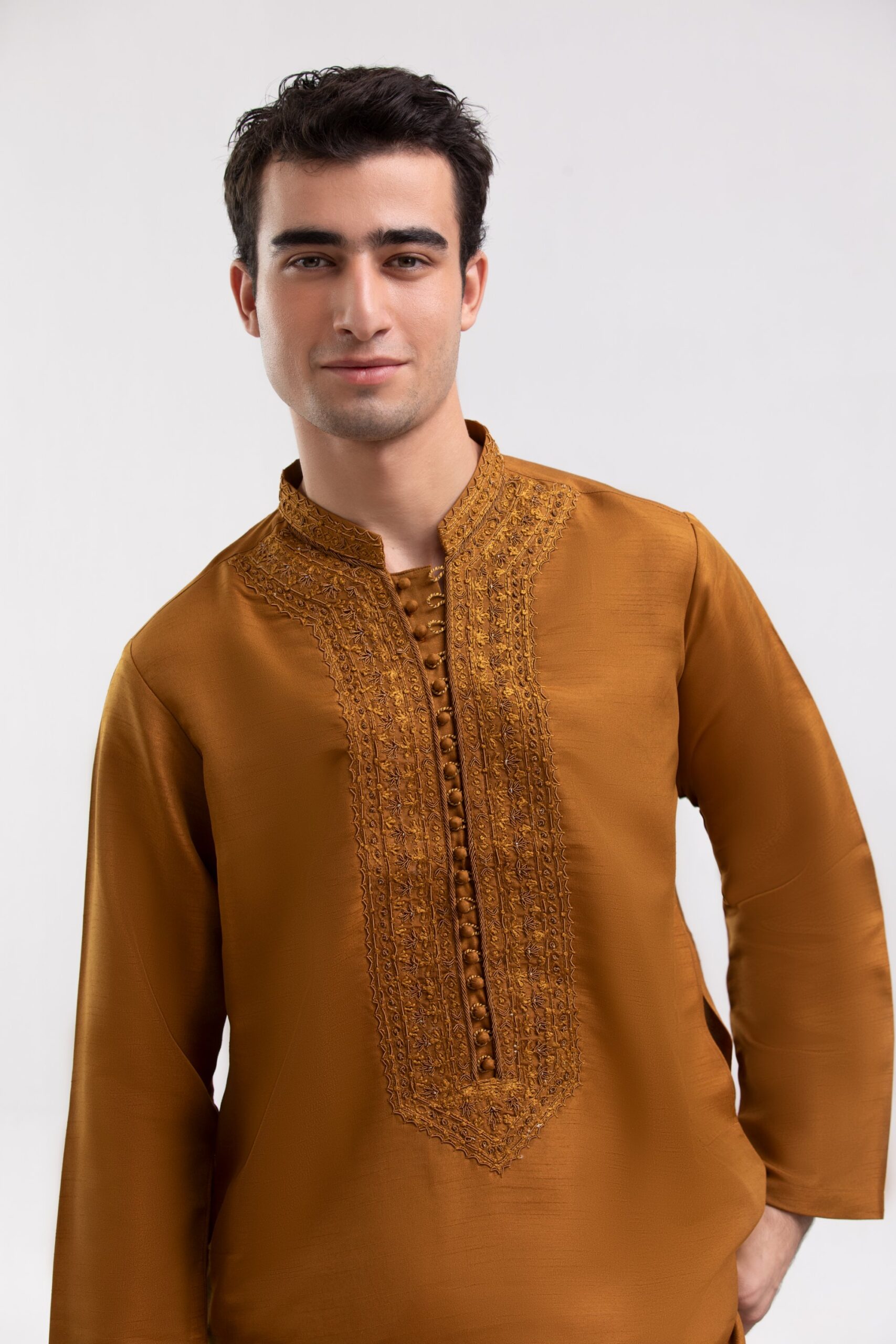 Mens kurta 1000536132-scaled.jpg Mens Kurta - Bronze Grace Kurta for Men - Buy Online