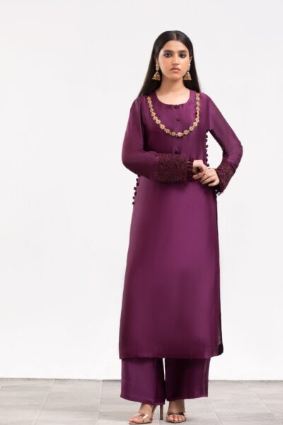 Latest Women Dress Design in Pakistan - Violet Ladies Dress