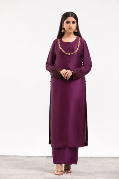 Latest Women Dress Design in Pakistan - Violet Ladies Dress