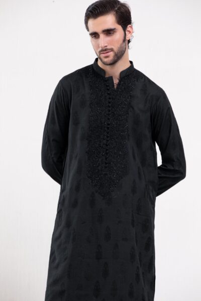 Black Kurta for Men - Mens Kurta - Buy Latest Kurta in Karachi