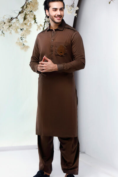Kobicha Brown Shalwar Kameez