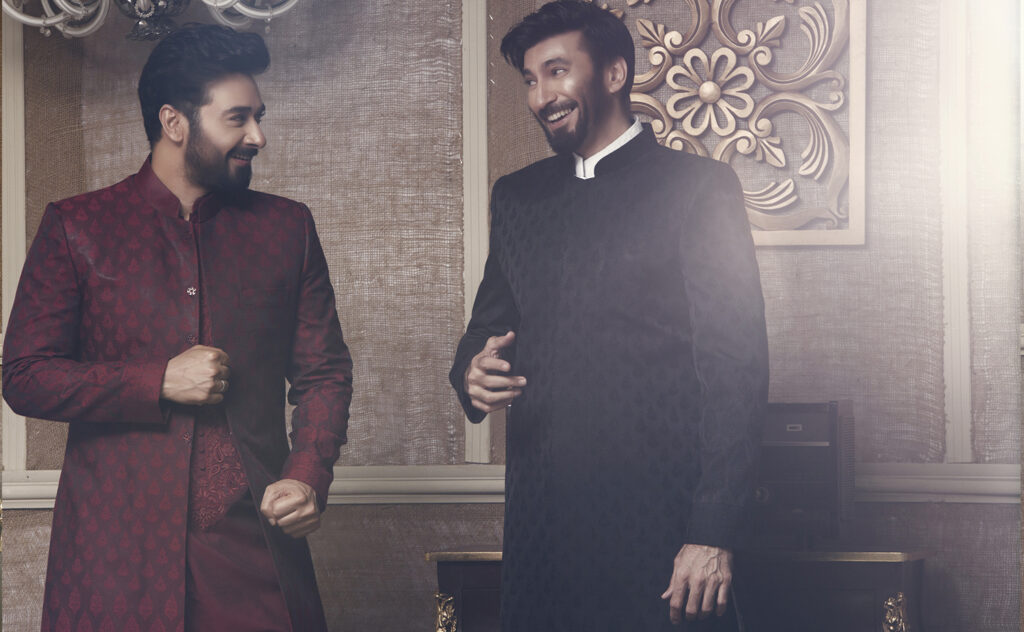 faisal qureshi and ijaz aslam wearing nauman arfeen