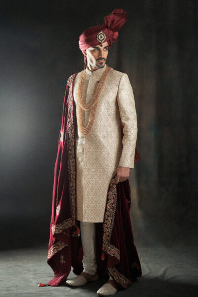 Sherwani for Groom - Mens Wedding Sherwani in Pakistan