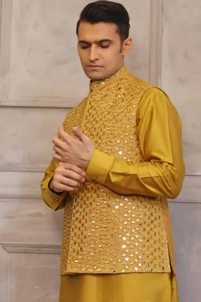 waistcoat for men with kurta pajama