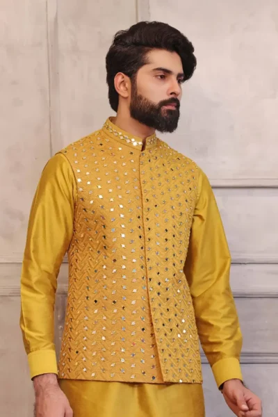 waistcoat for men with kurta pajama