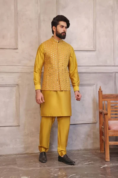waistcoat for men with kurta pajama
