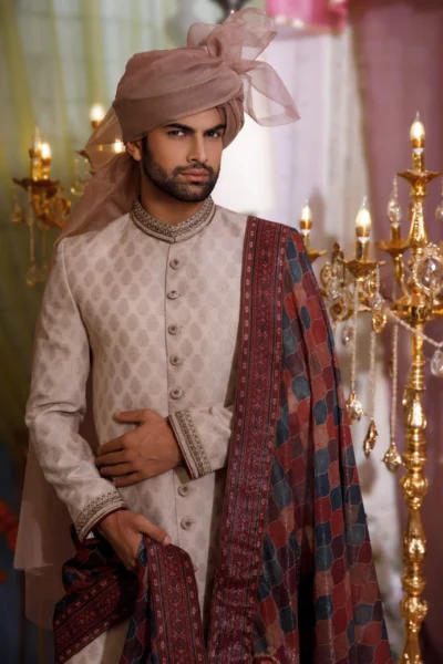 off white sherwani for groom - sherwani online