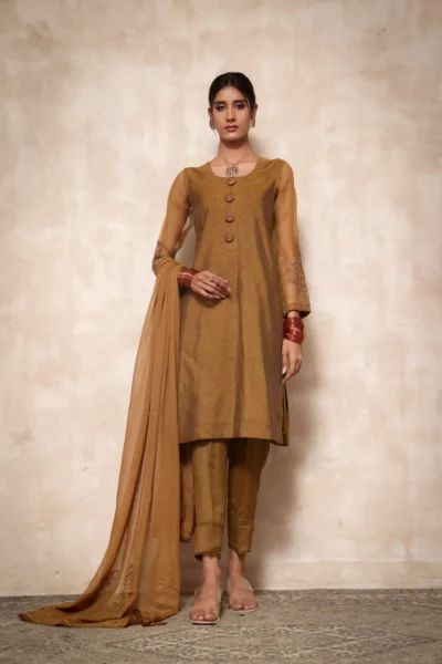 Women Pret - green kameez pajama