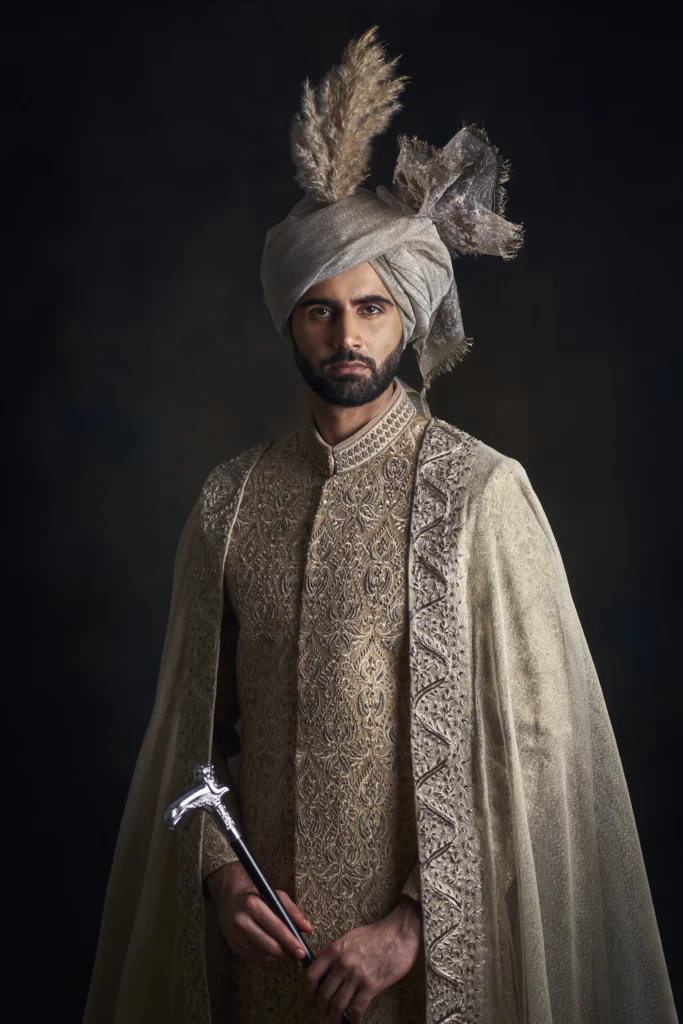 buy white sherwani, offwhite sherwani, sherwani for men, sherwani for groom, sherwani for men wedding, Sherwani for men - Sherwani for groom - sherwani prices - sherwani for groom of best sherwani designer in Pakistan naushemian by nauman arfeen