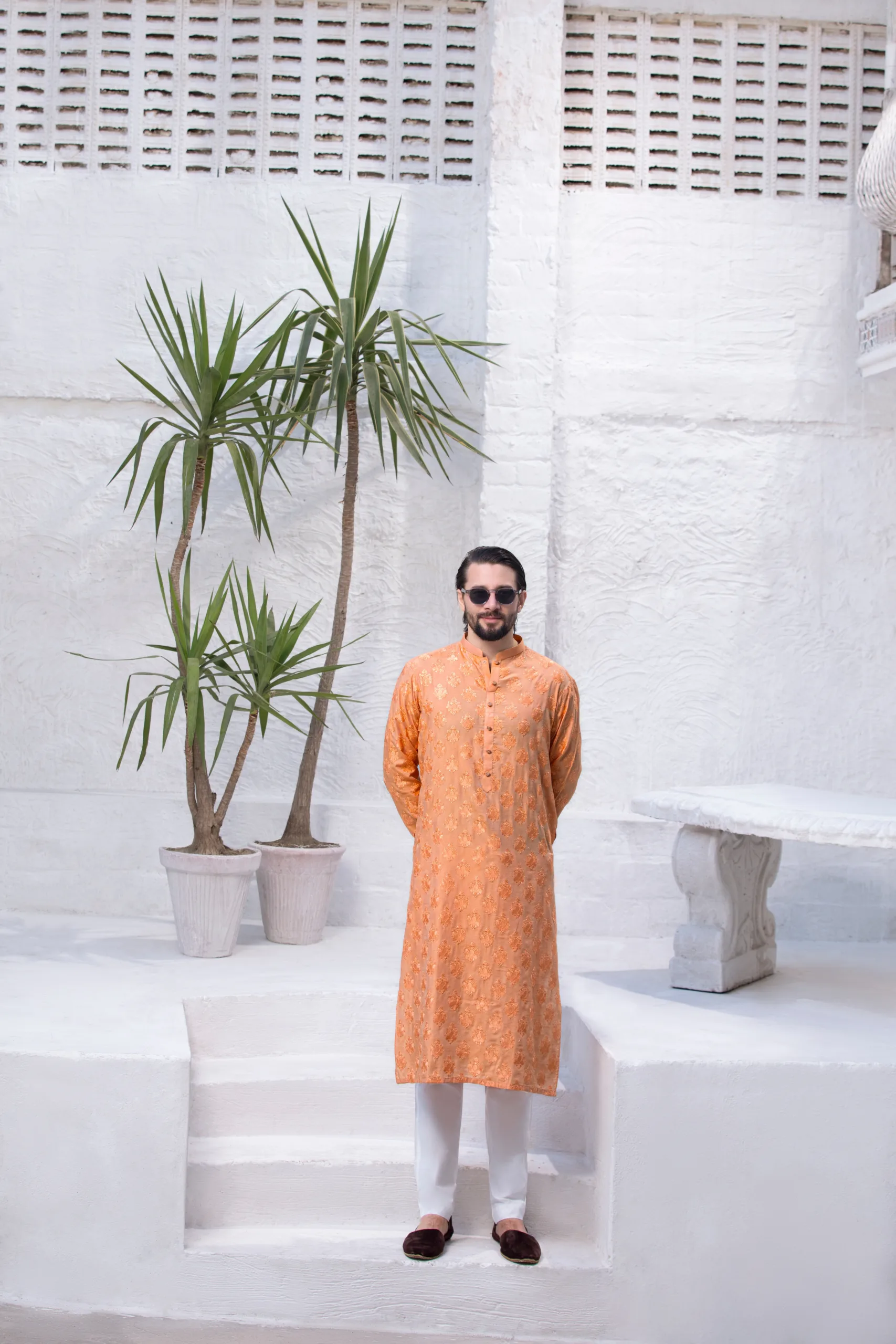 FIERY ORANGE KURTA FOR MEN FIERY ORANGE KURTA FOR MEN