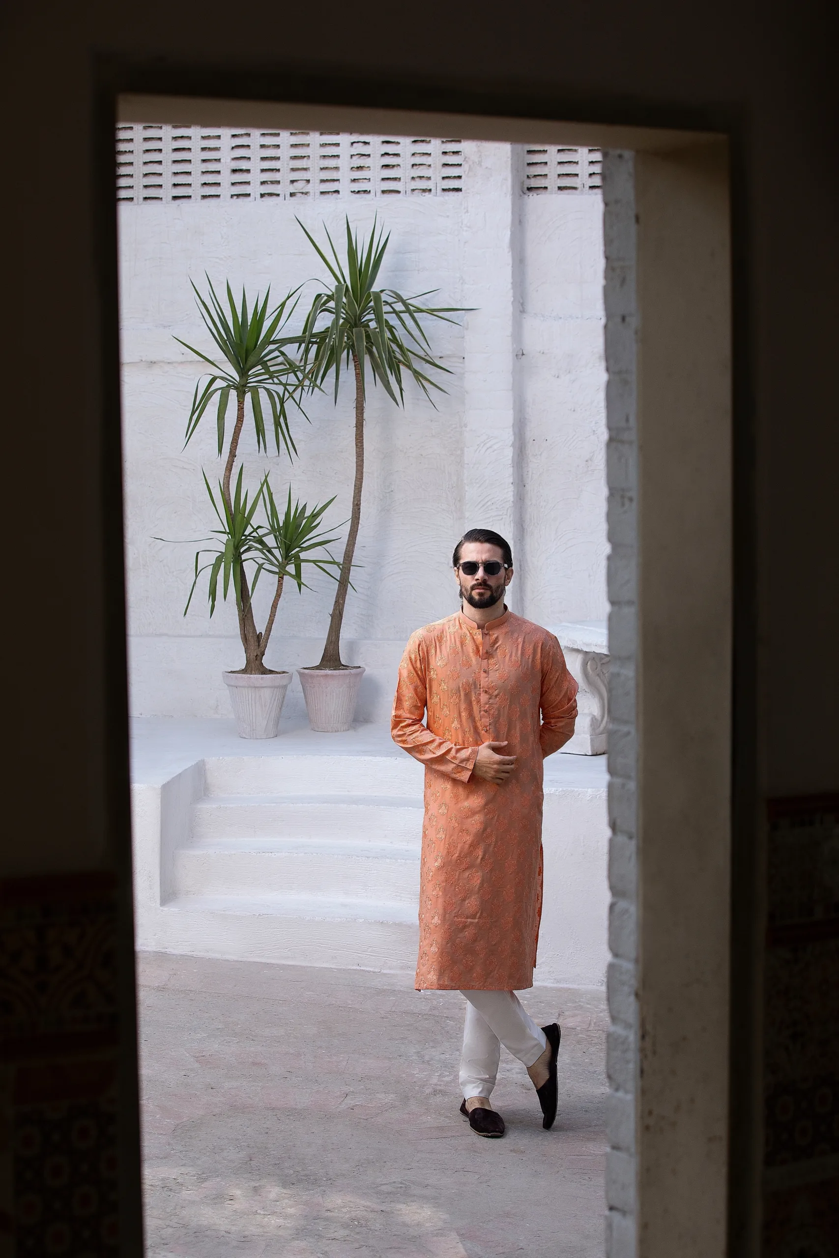 FIERY ORANGE KURTA FOR MEN FIERY ORANGE KURTA FOR MEN
