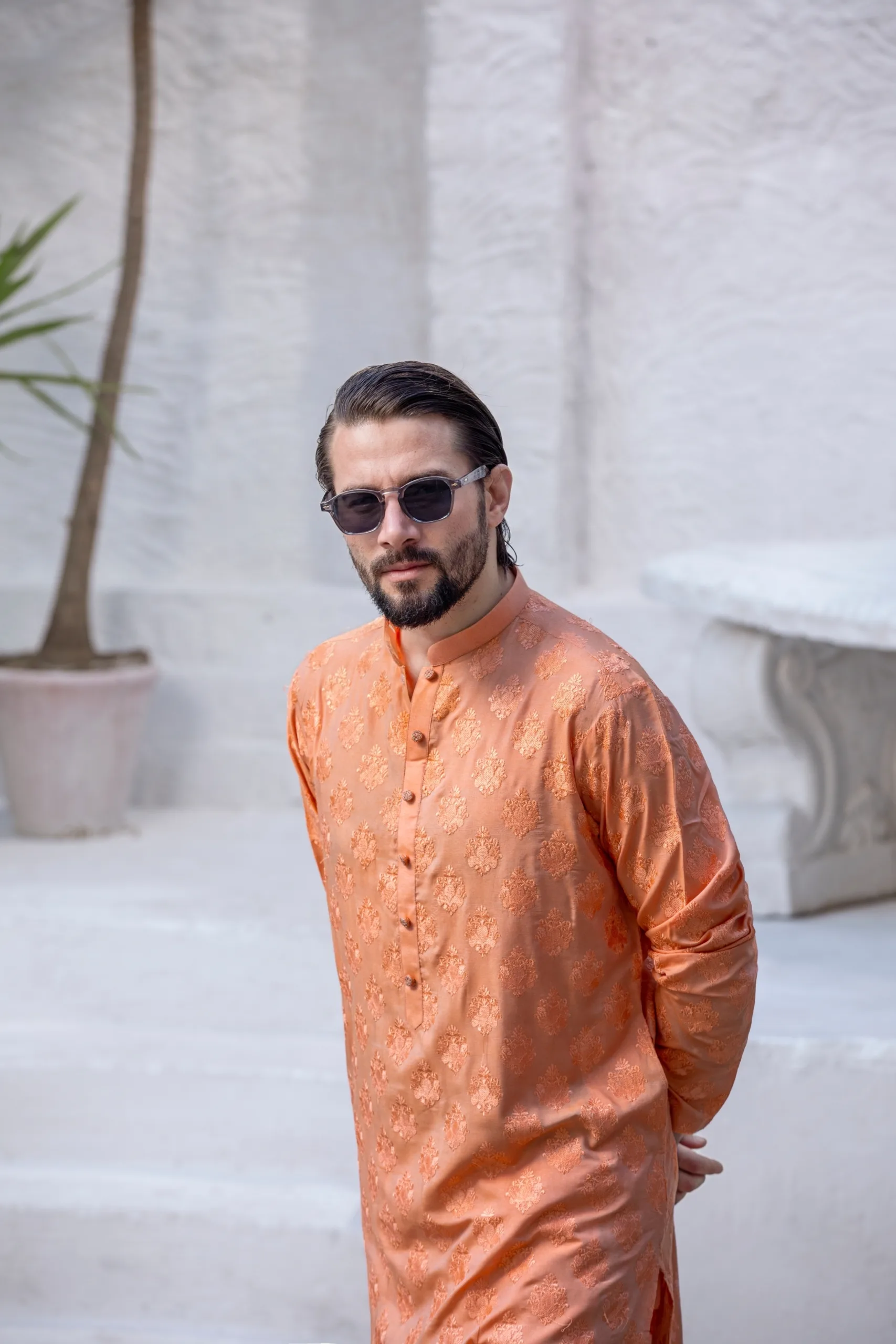 FIERY ORANGE KURTA FOR MEN FIERY ORANGE KURTA FOR MEN