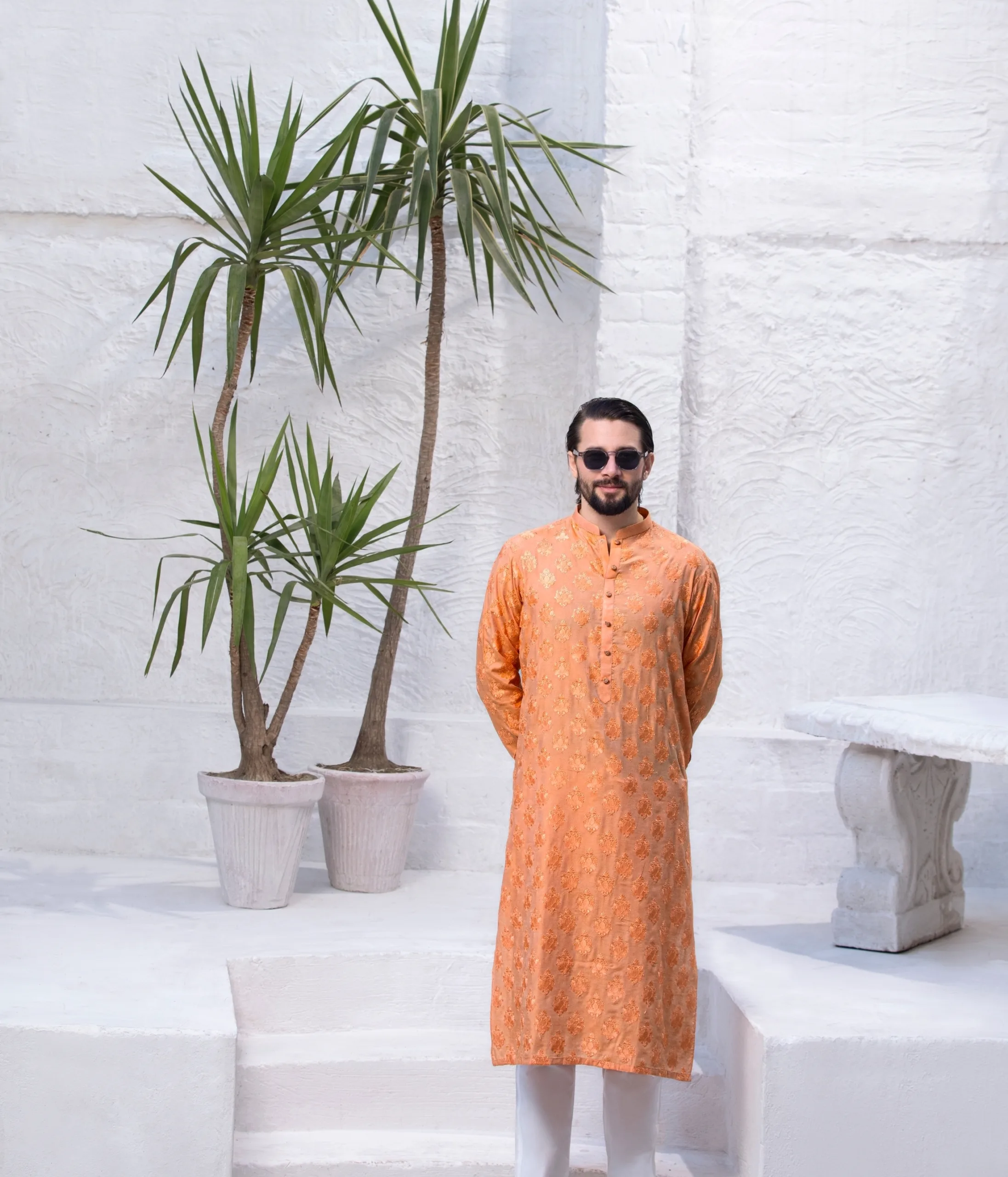 FIERY ORANGE KURTA FOR MEN FIERY ORANGE KURTA FOR MEN