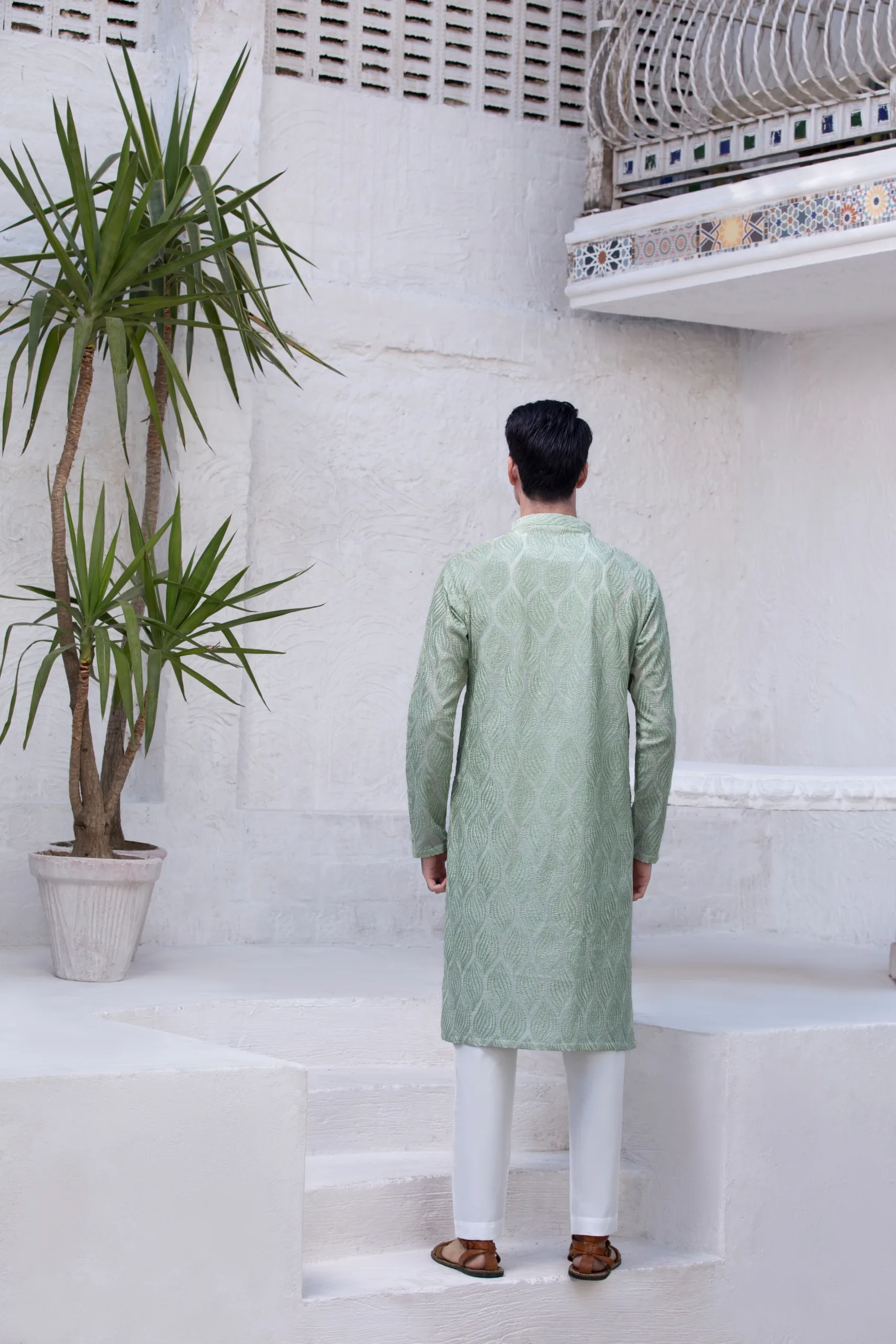 Sea Green Festive Kurta for Men Sea Green Festive Kurta for Men