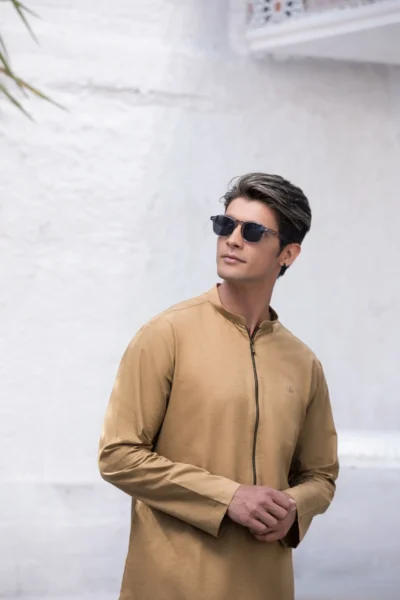 Kurta for men - Camel brown kurta for men