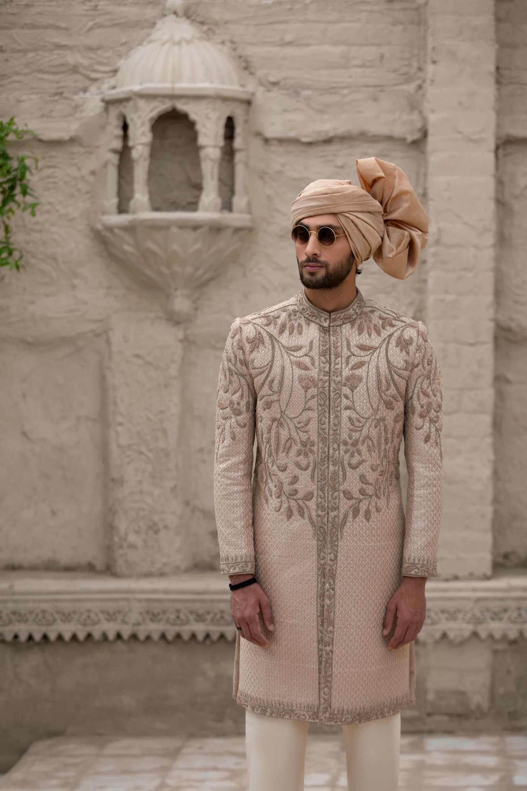 Rose Gold Sherwani - Designer Sherwani for Groom Rose Gold Sherwani - Designer Sherwani for Groom