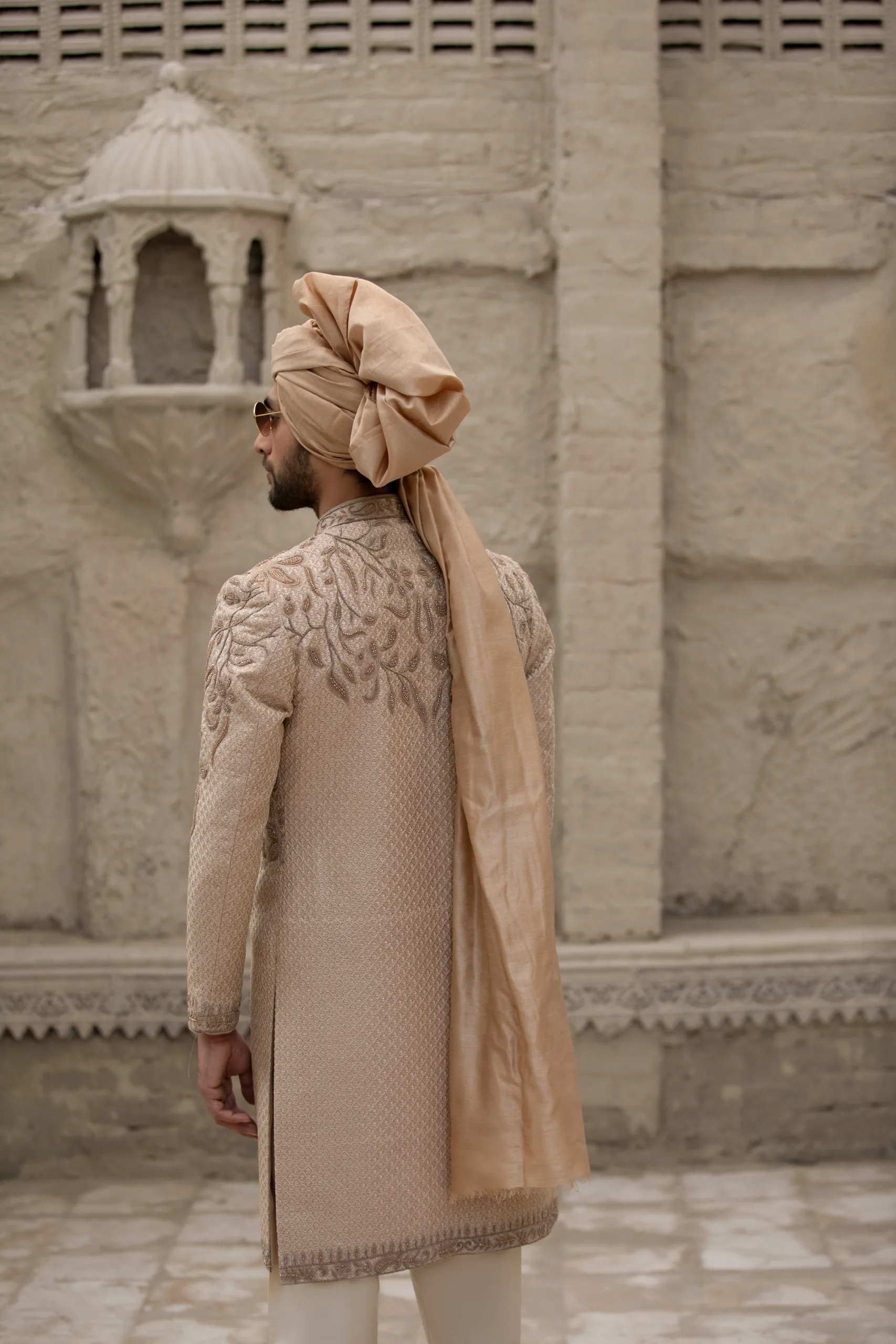 Rose Gold Sherwani - Designer Sherwani for Groom Rose Gold Sherwani - Designer Sherwani for Groom