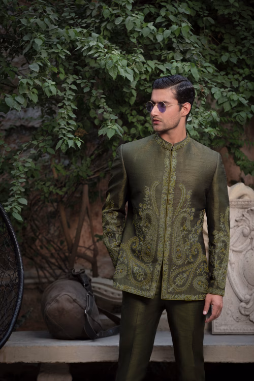 olive green prince coat