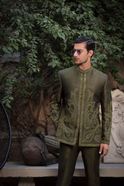 olive green prince coat