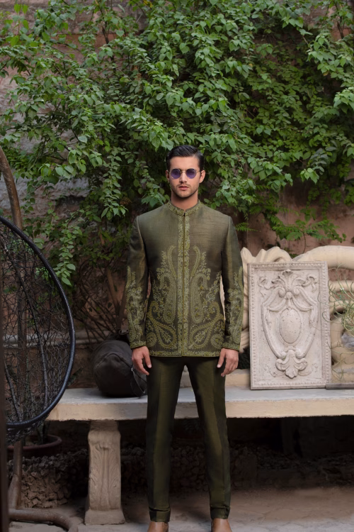olive green prince coat