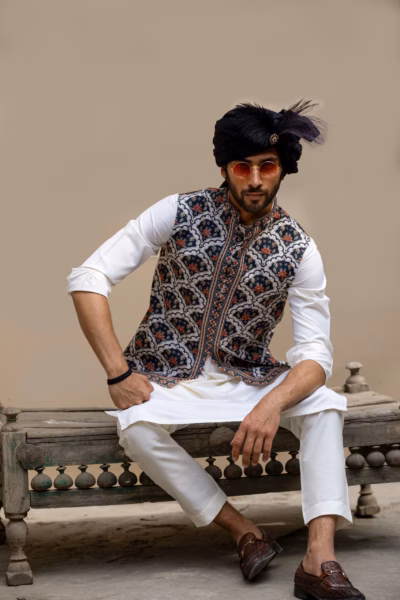 White Waistcoat for Men - White Waistcoat